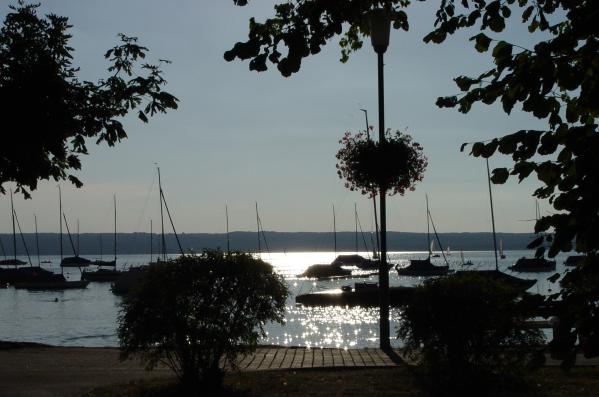 Ammersee mit Sonnenuntergang