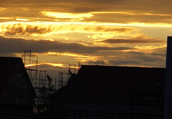 sonnenuntergang in feurigen Farben